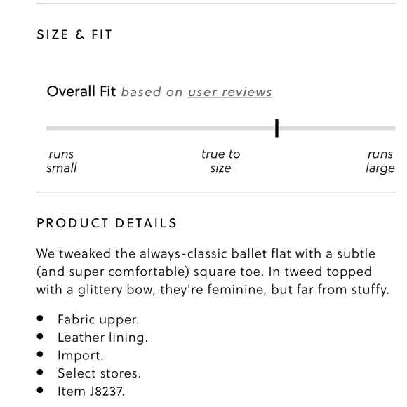 NIB-Poppy Ballet Flat in Tweed - Picture 4 of 5